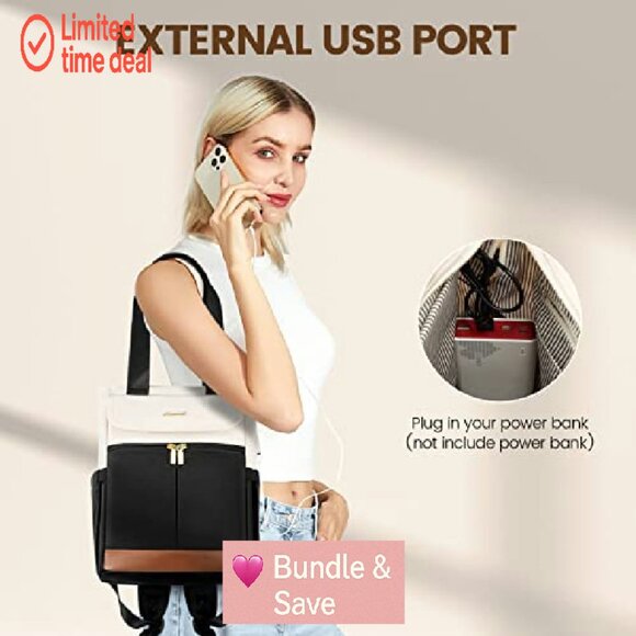 Convertible Mini Backpack Tote, Water-Resistant Nylon, Multi-Carry Daypack - Picture 7 of 7